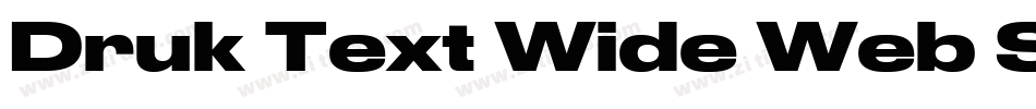 Druk Text Wide Web S字体转换